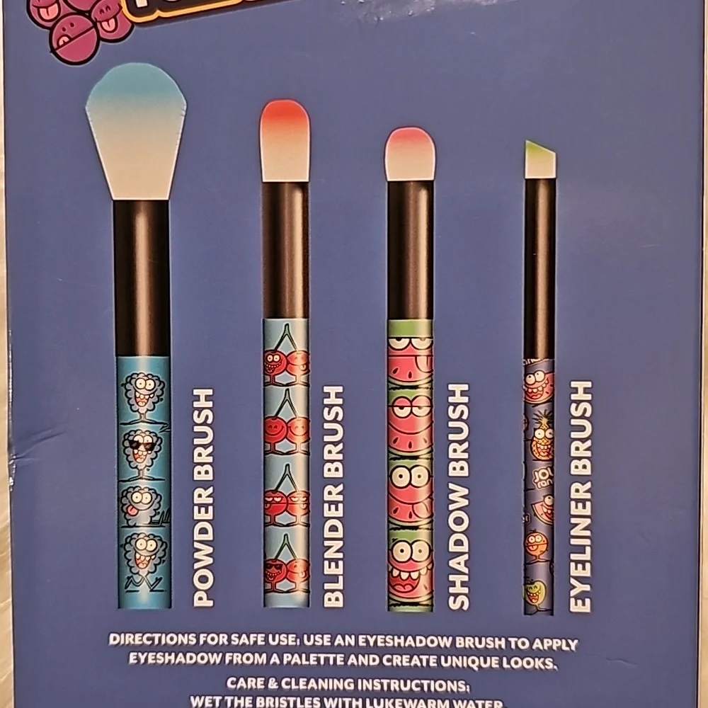 Jolly Rancher 4 Piece Cosmetic Brush Set